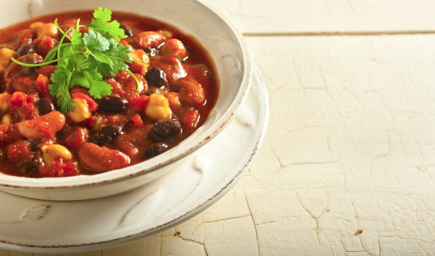 A bowl of chili