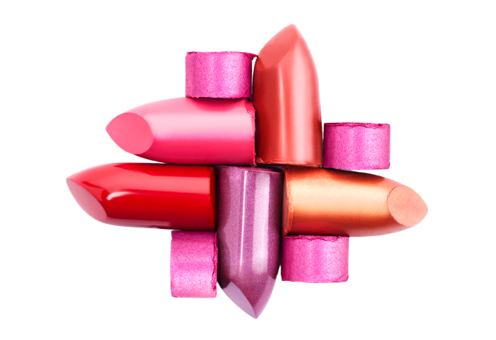 various lipsticks
