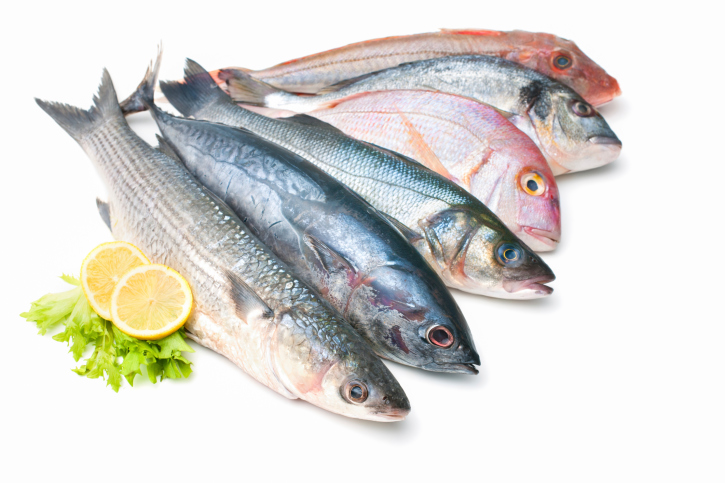 fresh fish with lemon