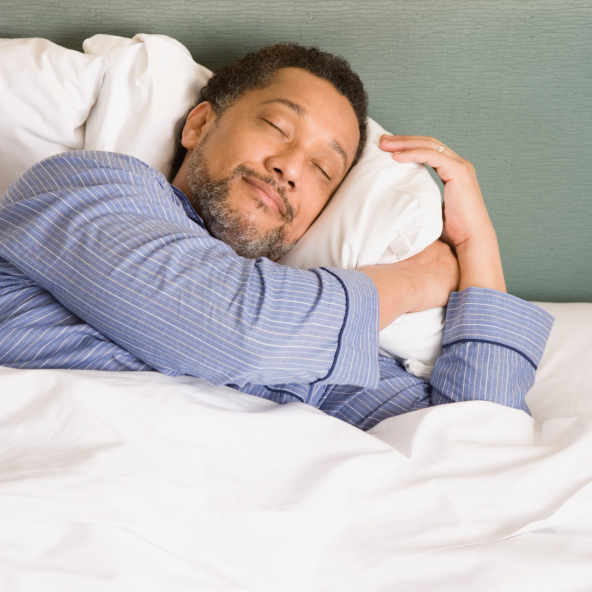 older man sleeping