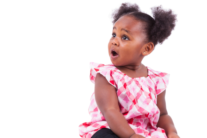 surprised baby girl
