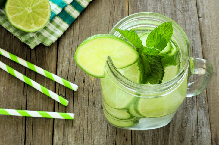 Lime water.
