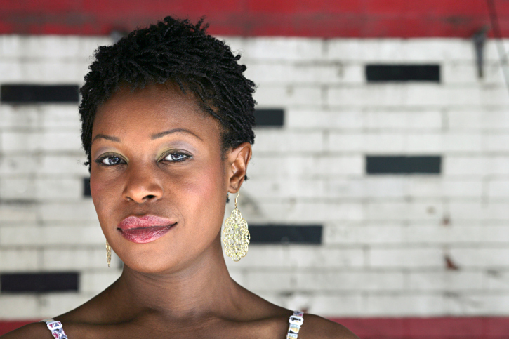 woman short hair