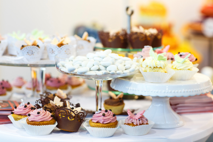 dessert table
