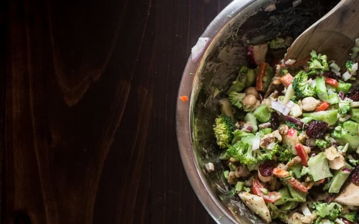 Broccoli and Apple Salad. 1