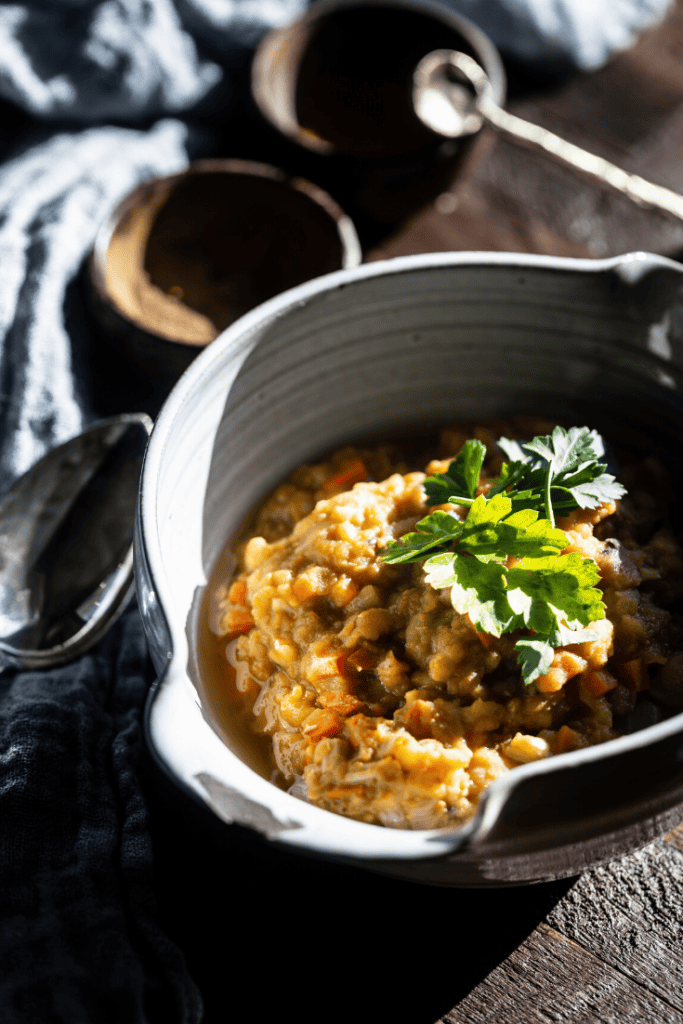 doenjang lentil soup