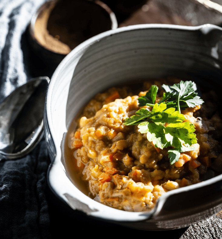 doenjang lentil soup