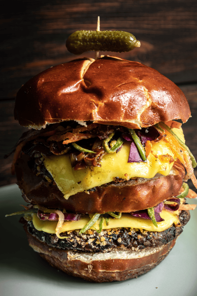The BEST Apple Cheddar Vegan Grilled Cheese Sandwich. 30 black-bean-buger-korean-vegan
