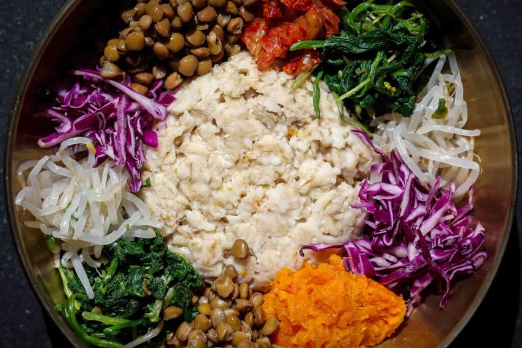 Easy Heart-Healthy Savory Oatmeal Recipe: Bibim Oats 3 Almost Done Bibim Oats