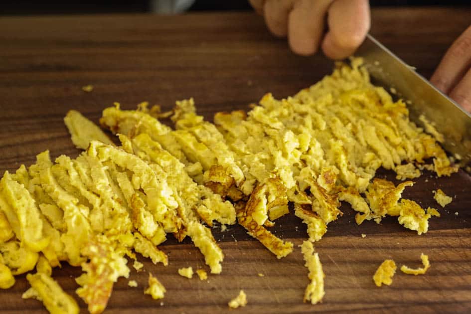 How to Make 4 Stunning Korean Kimbap Recipes. 14 julienned Korean omelet