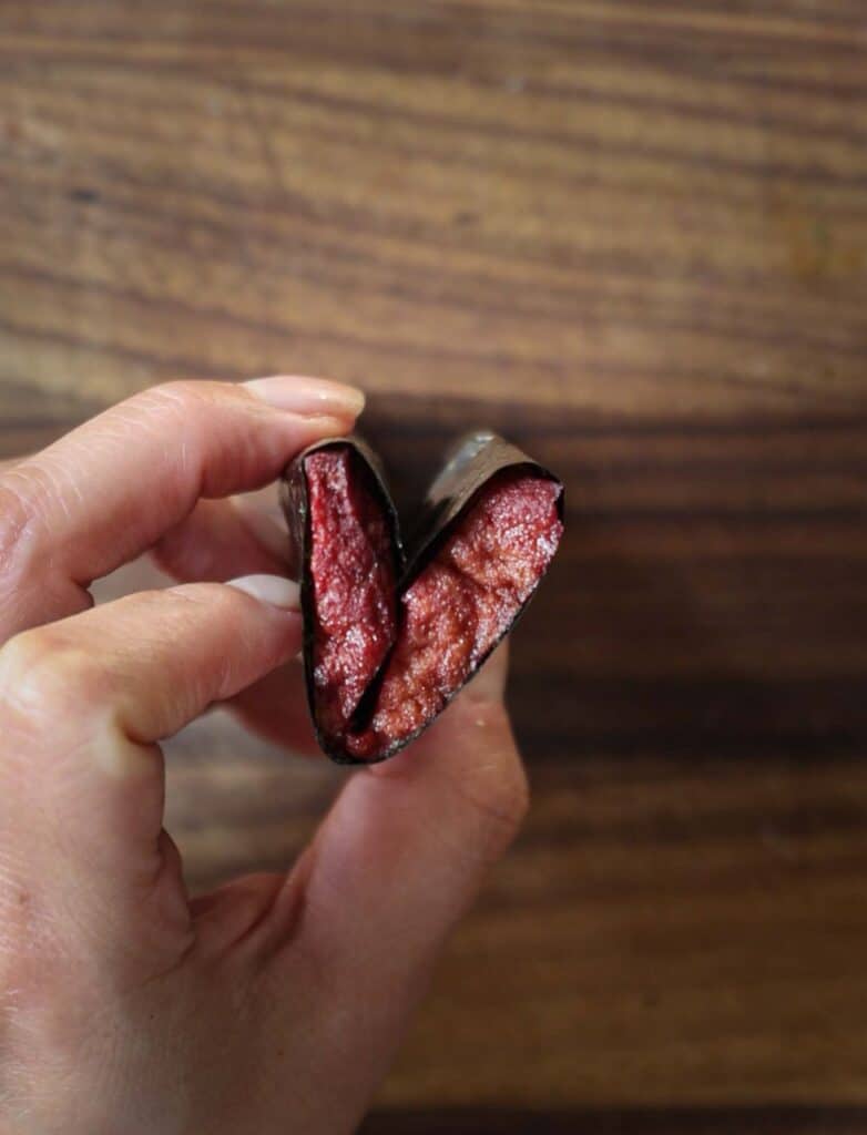 How to Make 4 Stunning Korean Kimbap Recipes. 36 Pink-tofu-half-logs-on-seaweed-sheet