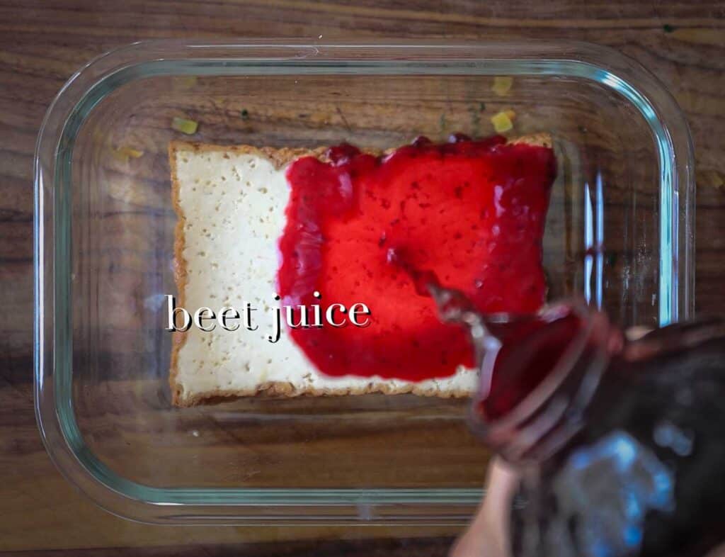 How to Make 4 Stunning Korean Kimbap Recipes. 9 tofu cutlets marinated in beet juice