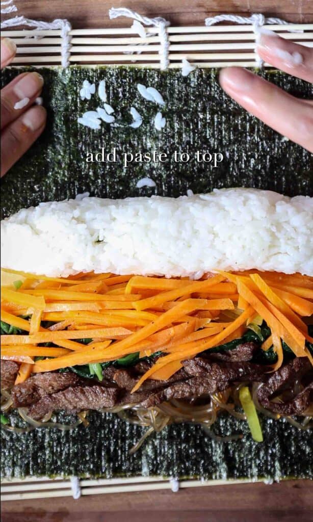 How to Make 4 Stunning Korean Kimbap Recipes. 23 adding rice kernels to chunky kimbap