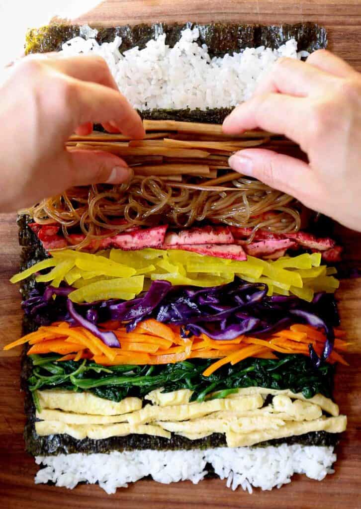 How to Make 4 Stunning Korean Kimbap Recipes. 28 all-the-fillings-for-Spiral-Kimbap