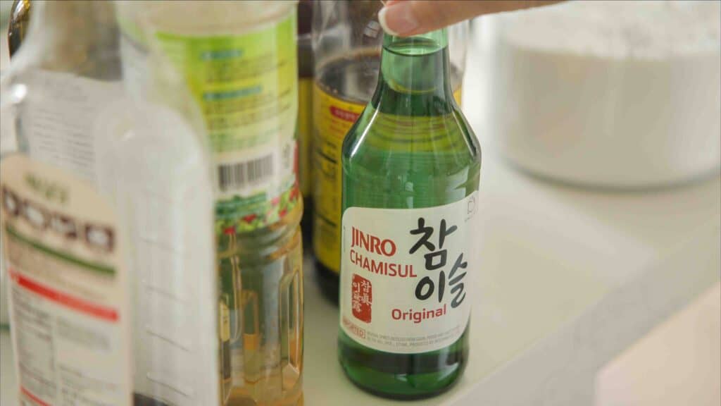 AMAZING Vegan Fried Chicken Recipe (2 Korean Sauces) 5 bottle-of-soju