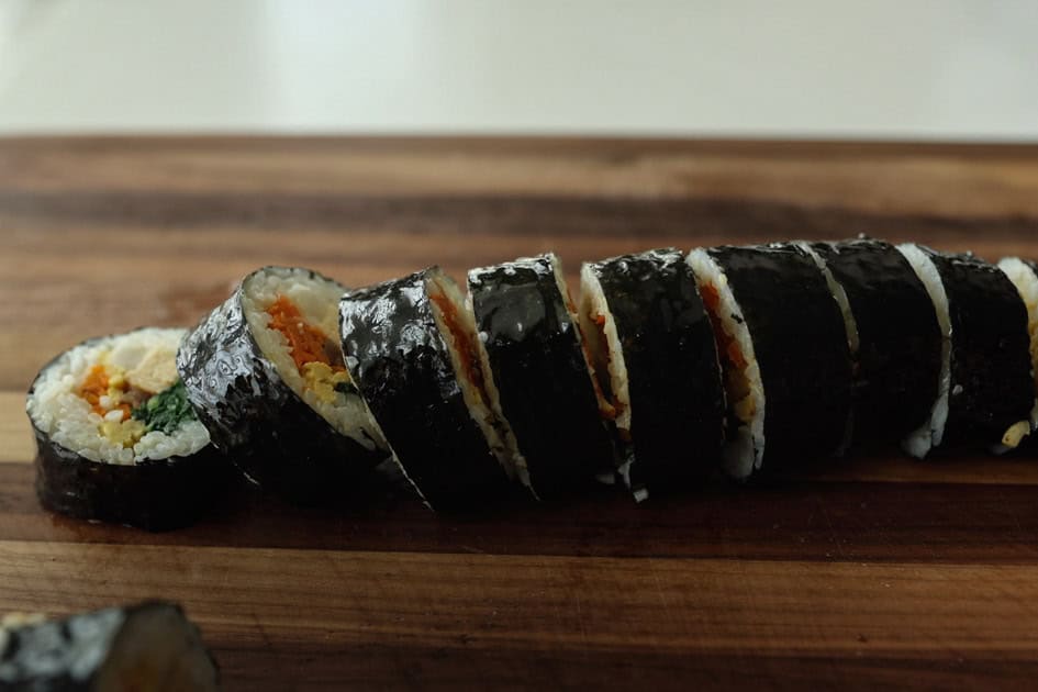 How to Make 4 Stunning Korean Kimbap Recipes. 3 roll of traditional kimbap cut into pieces