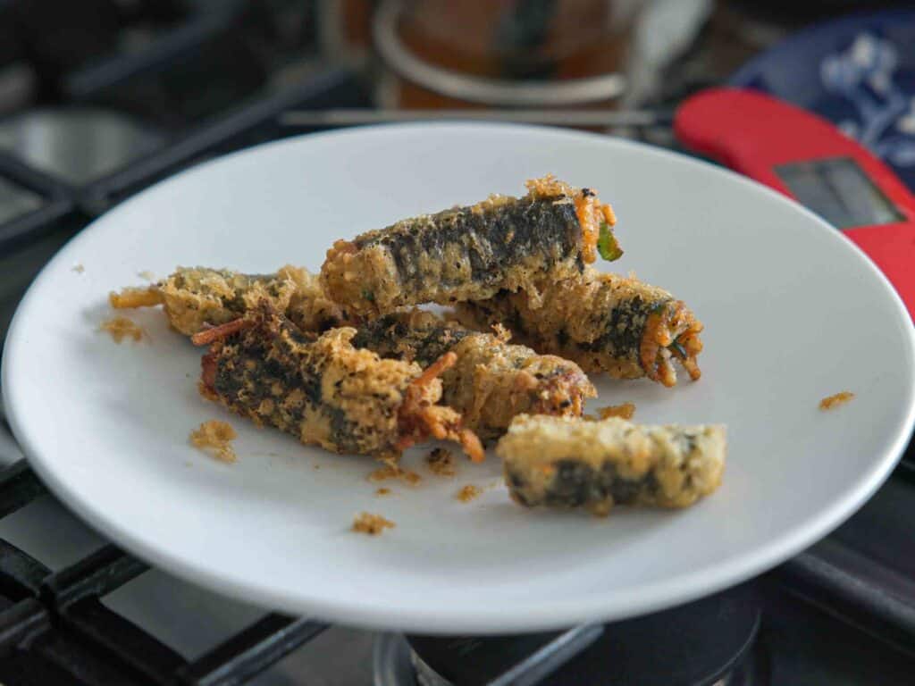 15-Minute EASY Vegan Tteokbokki - Spicy Korean Rice Cakes. 12 Tempura-add-on-for-spicy-vegan-tteokbokki