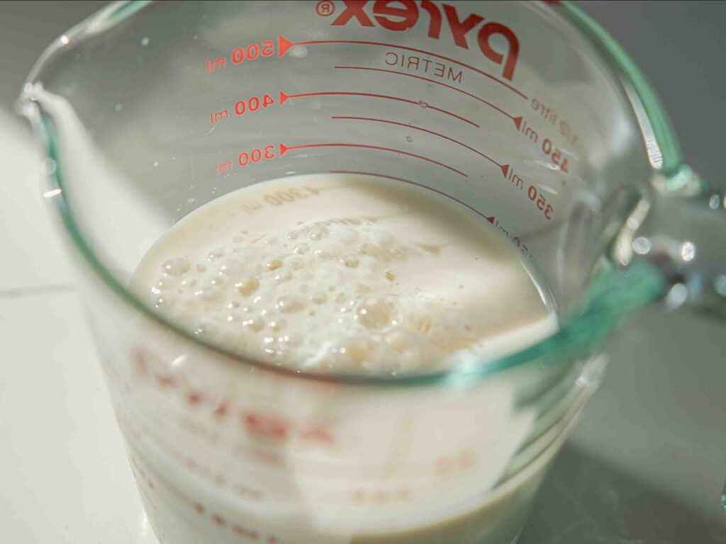 The Perfect NO BAKE Easy Vegan Sponge Cake Recipe. 9 curdling soy milk