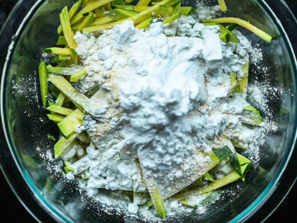 5 Easy Korean Zucchini Recipes (Banchan Side Dishes). 18 bowl-of-ingredients-for-zucchini-pancakes
