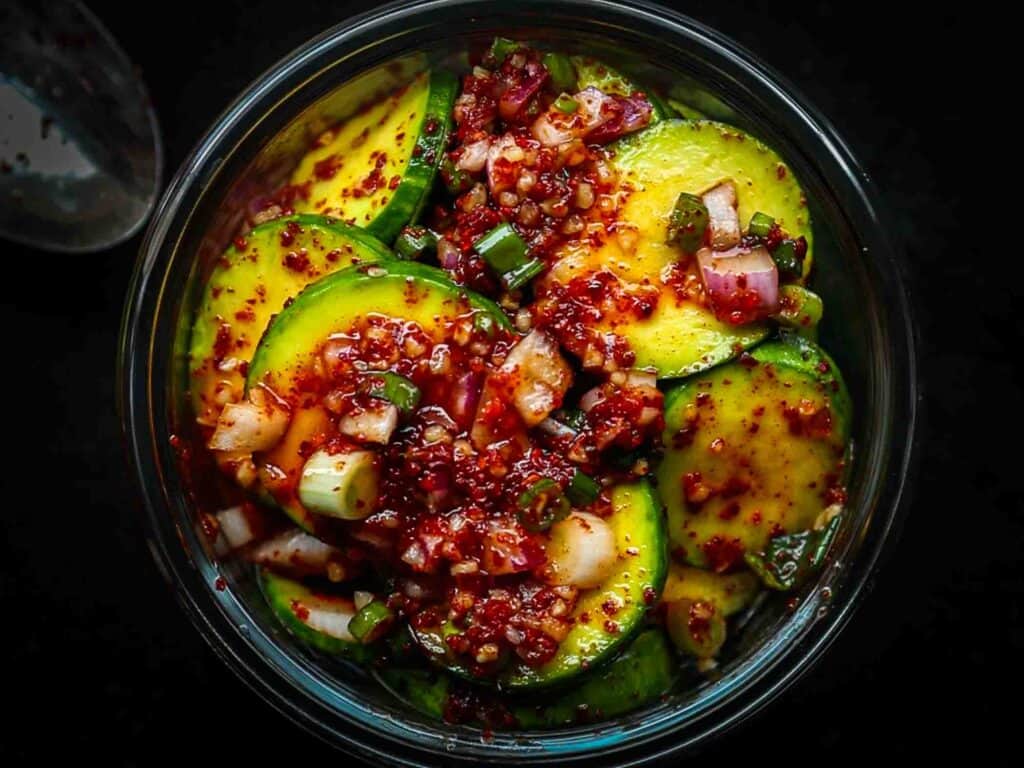 5 Easy Korean Zucchini Recipes (Banchan Side Dishes). 5 finished-korean-zucchini-kimchi-in-storage-container