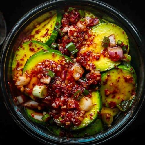 5 Easy Korean Zucchini Recipes (Banchan Side Dishes). 32 finished-korean-zucchini-kimchi-in-storage-container