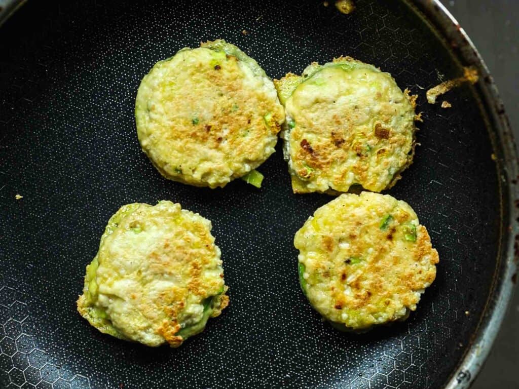 5 Easy Korean Zucchini Recipes (Banchan Side Dishes). 22 finished-tofu-stuffed-zucchini-fritters