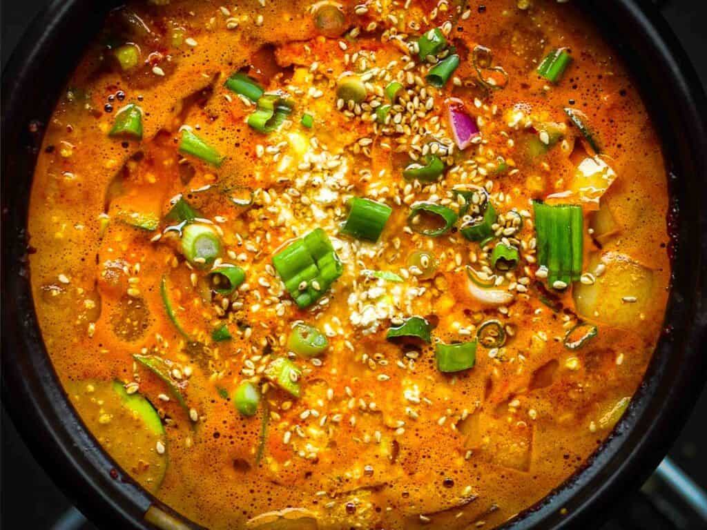 5 Easy Korean Zucchini Recipes (Banchan Side Dishes). 4 hero-shot-of-gochujang-korean-zucchini-jjigae