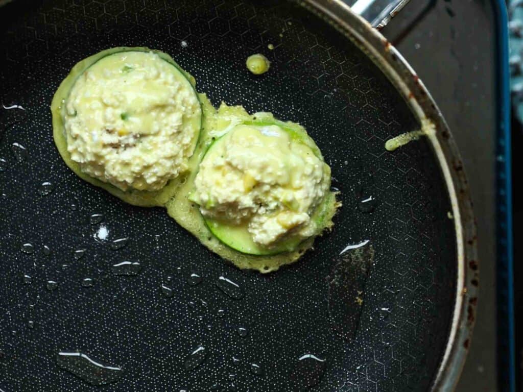 5 Easy Korean Zucchini Recipes (Banchan Side Dishes). 27 zucchini-fritters-frying-in-pan