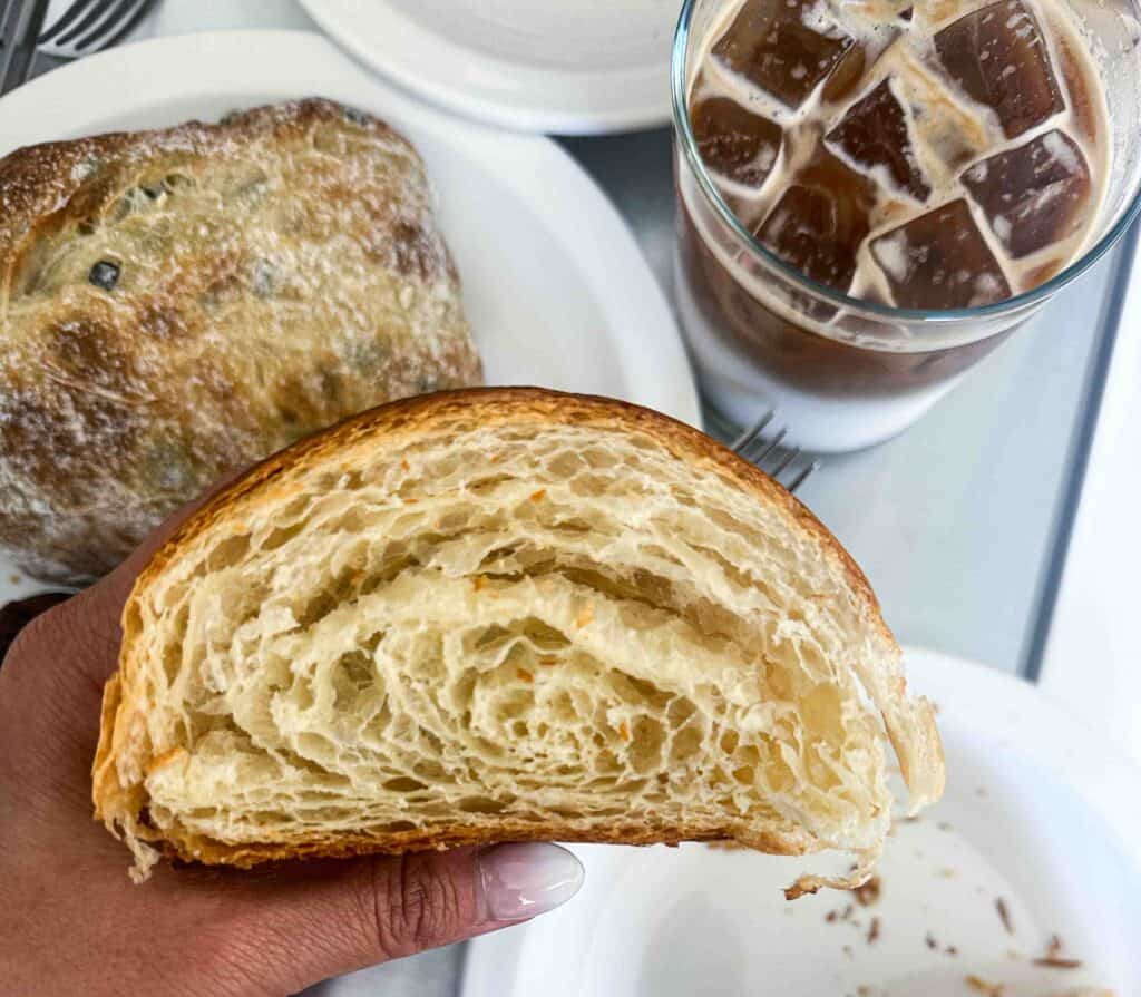10 Tips To Traveling Vegan in Korea: A Comprehensive Guide. 11 lamination inside croisssant at leedorim-1204