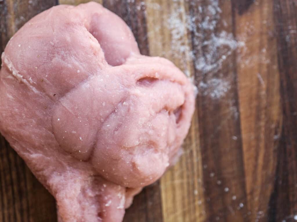 Perfect Cream Cheese & Strawberry Pink Mochi Recipe. 18 kneaded-mochi-dough