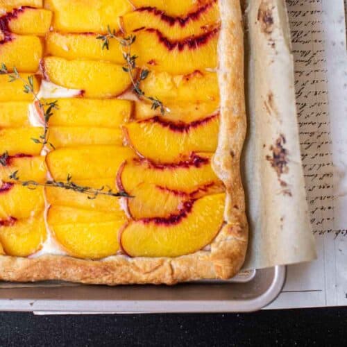 6-Ingredient Easy Cream Cheese Peach Galette Recipe. 26