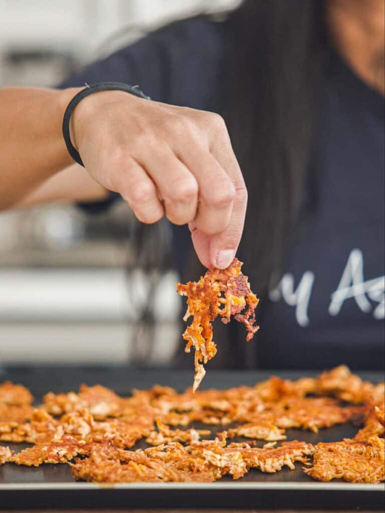 Easy Hi-Protein Vegan Lunch Meat: Korean BBQ Sandwich. 14 close-up-shot-of-vegan-lunch-meat.