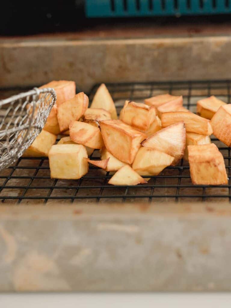 6-Ingredient Delicious Candied Korean Sweet Potatoes or Matang. 8 fried korean sweet potatoes