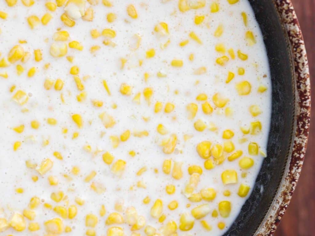 Easy and Delicious Cheesy Corn Soufflé (Dairy-Free and Gluten-Free Options). 8 milk and corn
