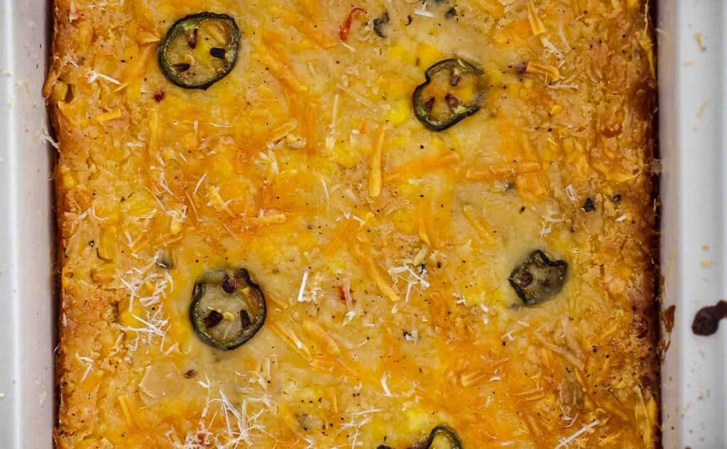 Easy and Delicious Cheesy Corn Soufflé (Dairy-Free and Gluten-Free Options). 2 image of cheesy corn souffle