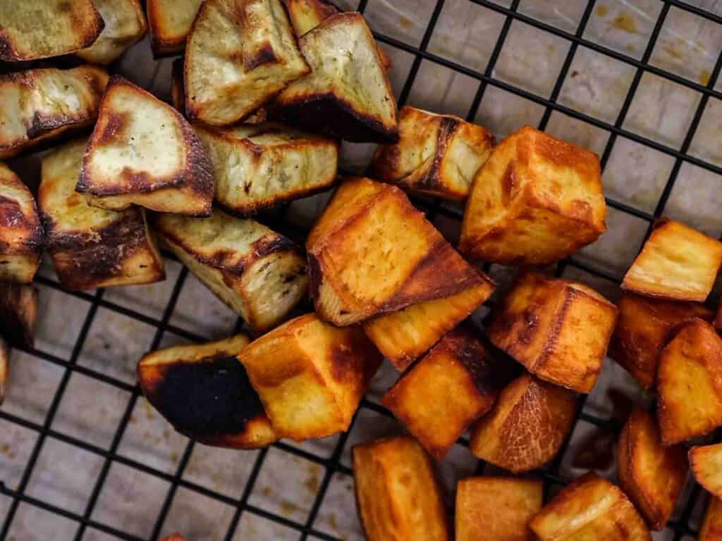 6-Ingredient Delicious Candied Korean Sweet Potatoes or Matang. 9 cooked korean sweet potatoes
