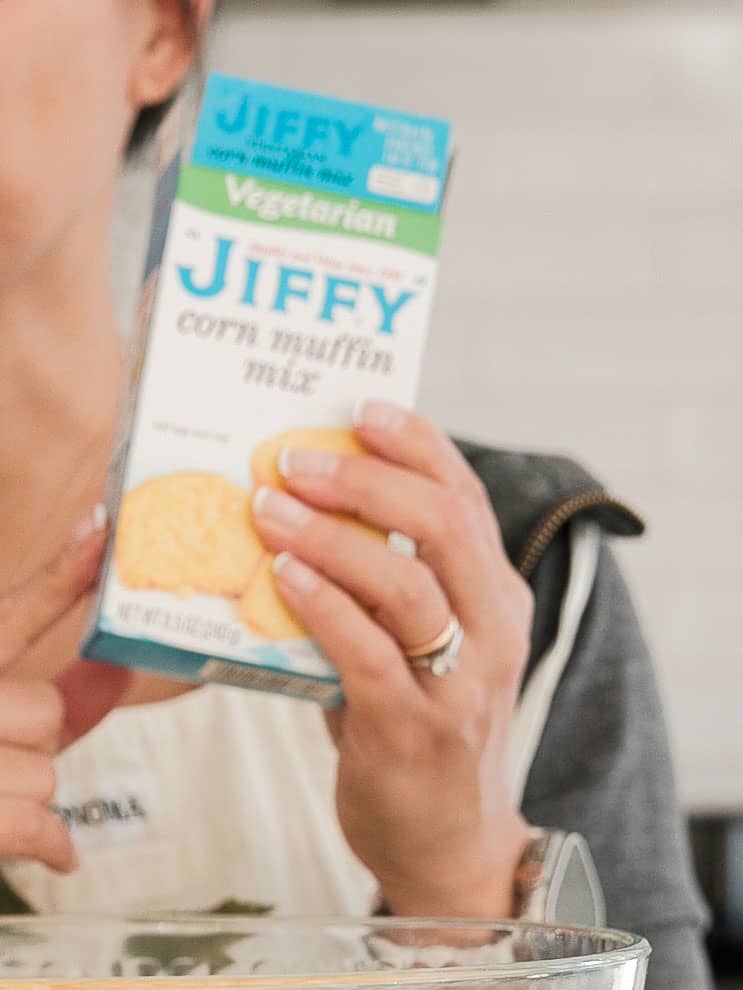 Easy and Delicious Cheesy Corn Soufflé (Dairy-Free and Gluten-Free Options). 4 Jiffy cornbread mix