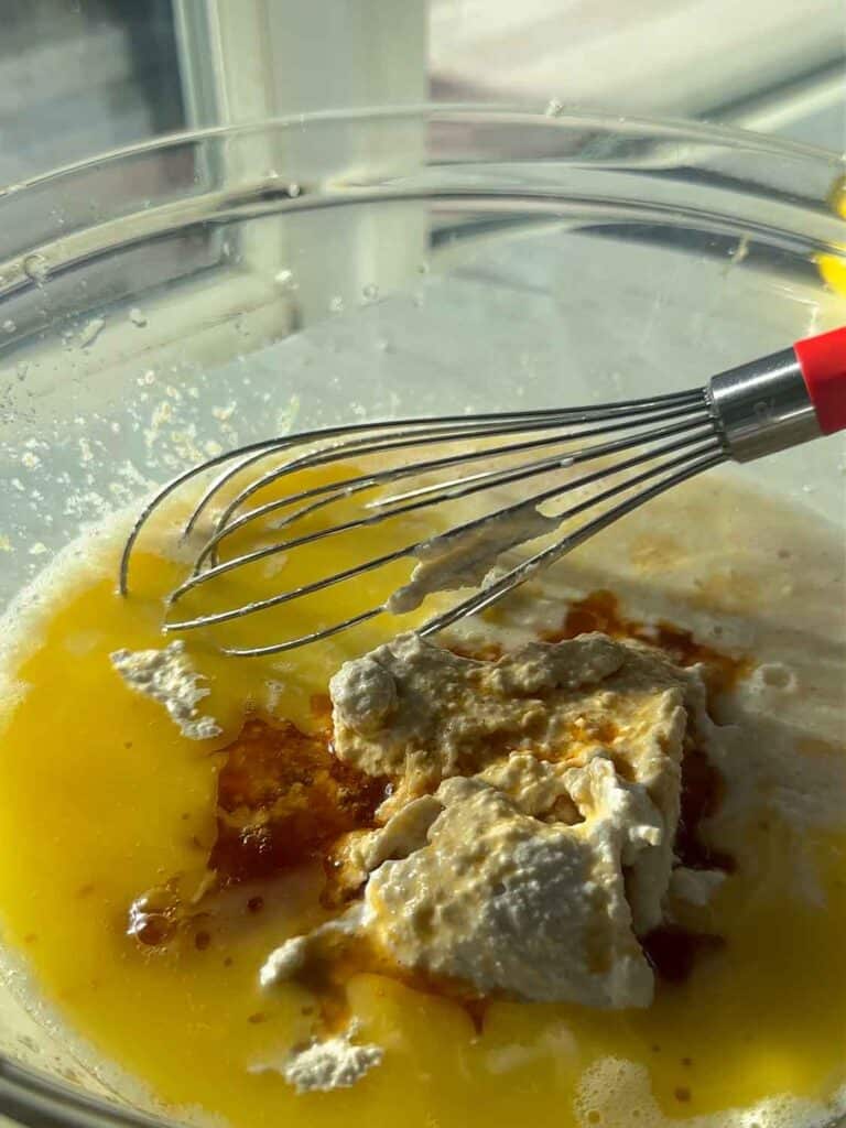 30-Minute Fluffy and Delicious Vegan Lemon Ricotta Pancakes. 19 all wet ingredients for vegan lemon ricotta pancakes