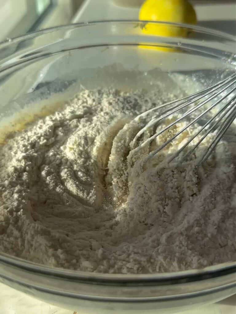 30-Minute Fluffy and Delicious Vegan Lemon Ricotta Pancakes. 20 adding dry ingredients to wet ingredients