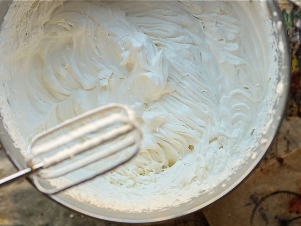 Delicious & Lemony Vegan Strawberry Shortcake Trifle. 39 bowl of vegan whipped cream.