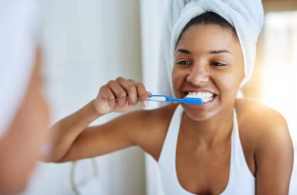 brushing your teeth